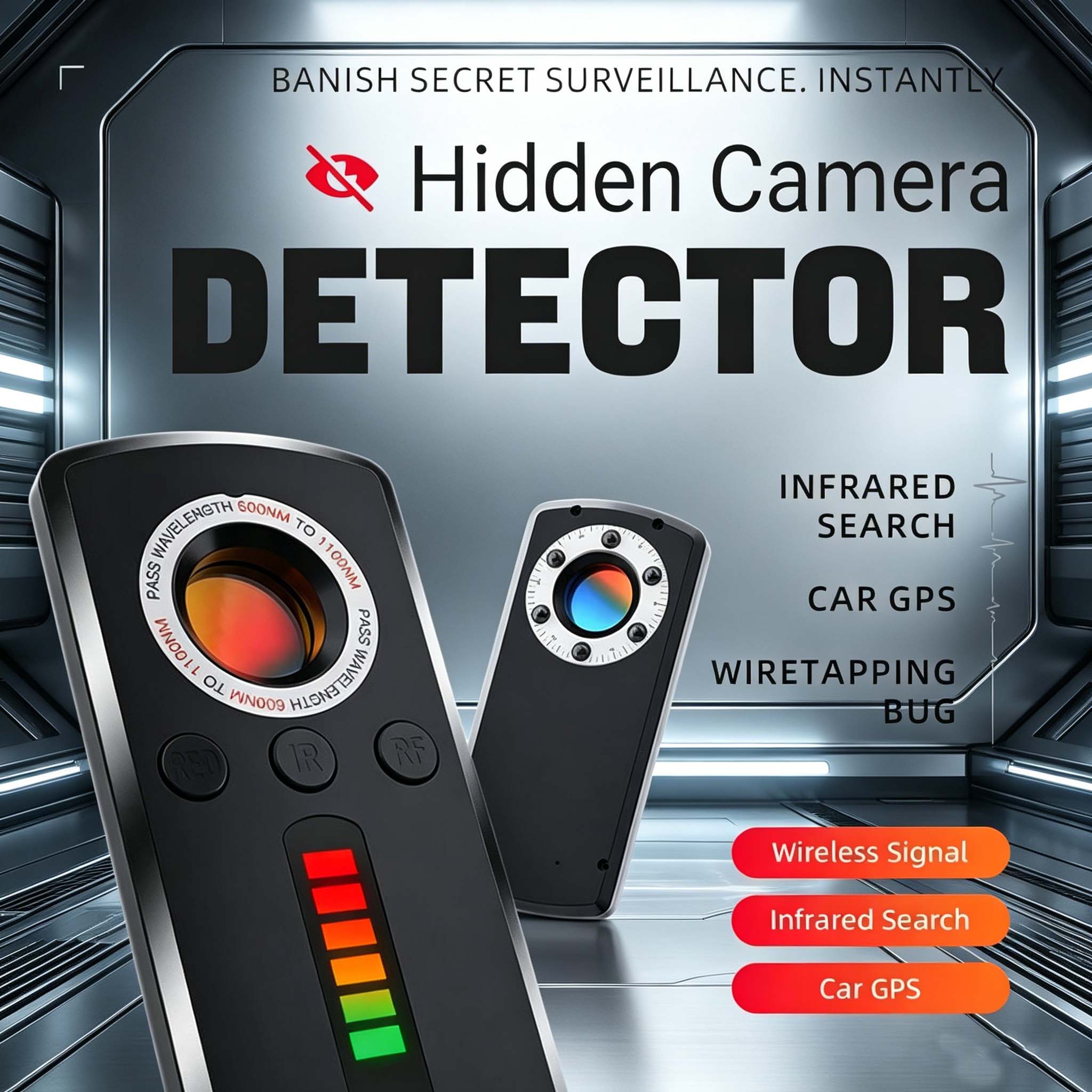 Office Hi Tech - Detektor Kamera Tersembunyi Anti Spy Gadget