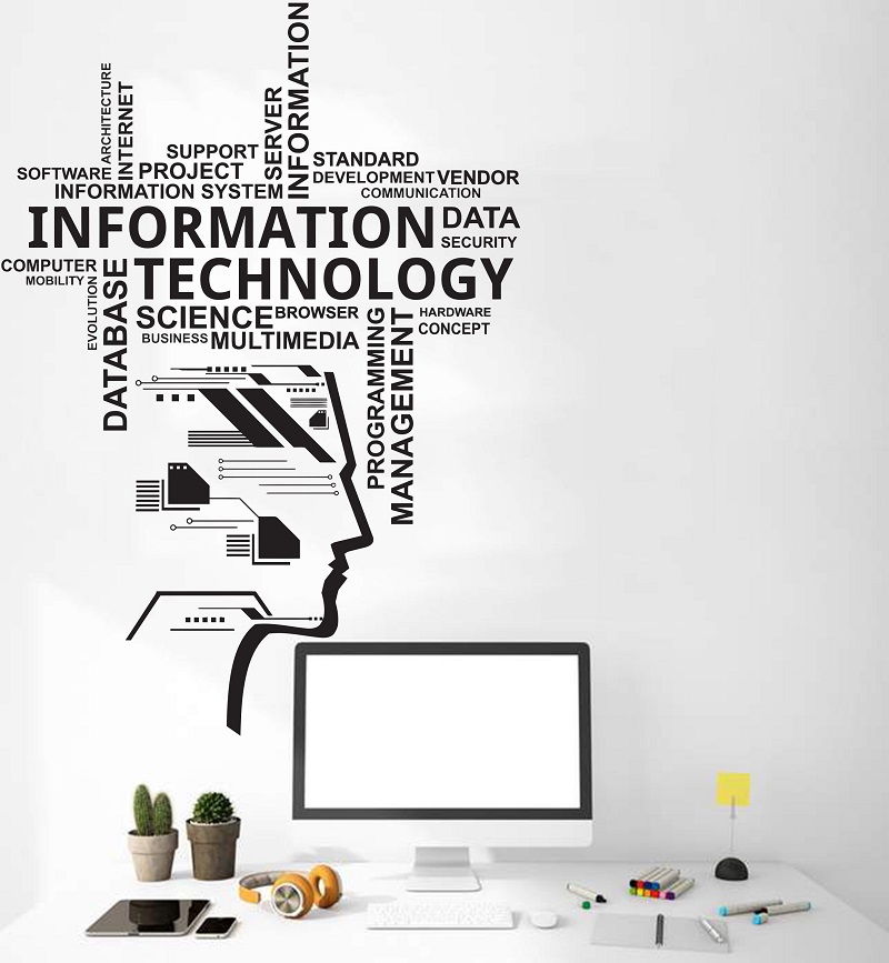 Stiker Dinding Vinil Teknologi - Information Technology Officer ulasan dan harga
