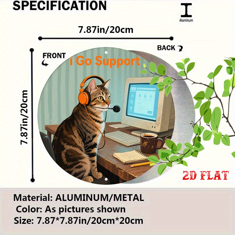 CIFBUY 2D Flat Funny Tech Supp - Tech Office Wall ulasan dan harga