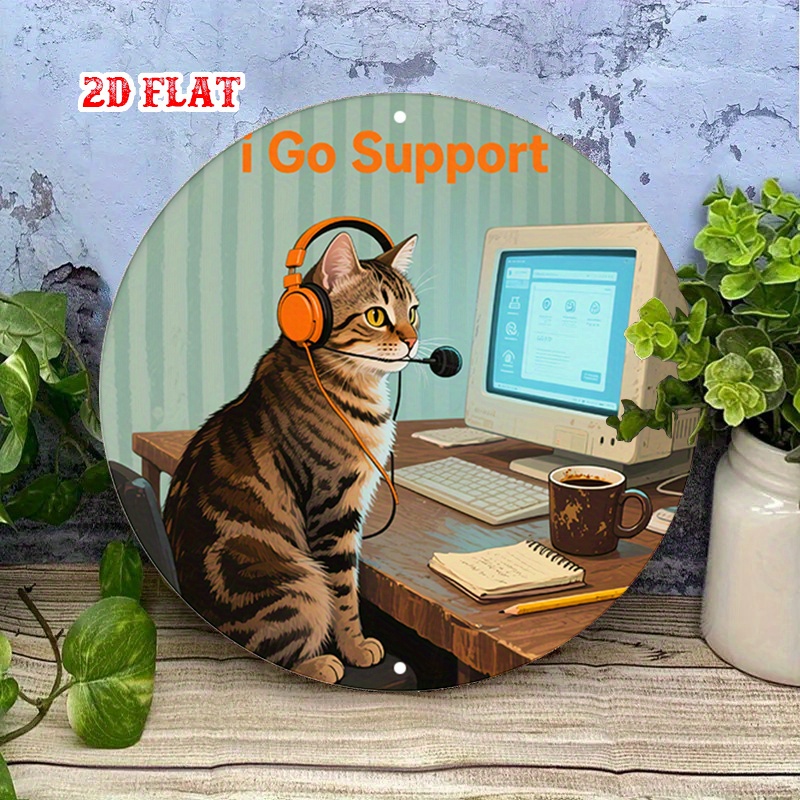 CIFBUY 2D Flat Funny Tech Supp - Tech Office Wall ulasan dan harga