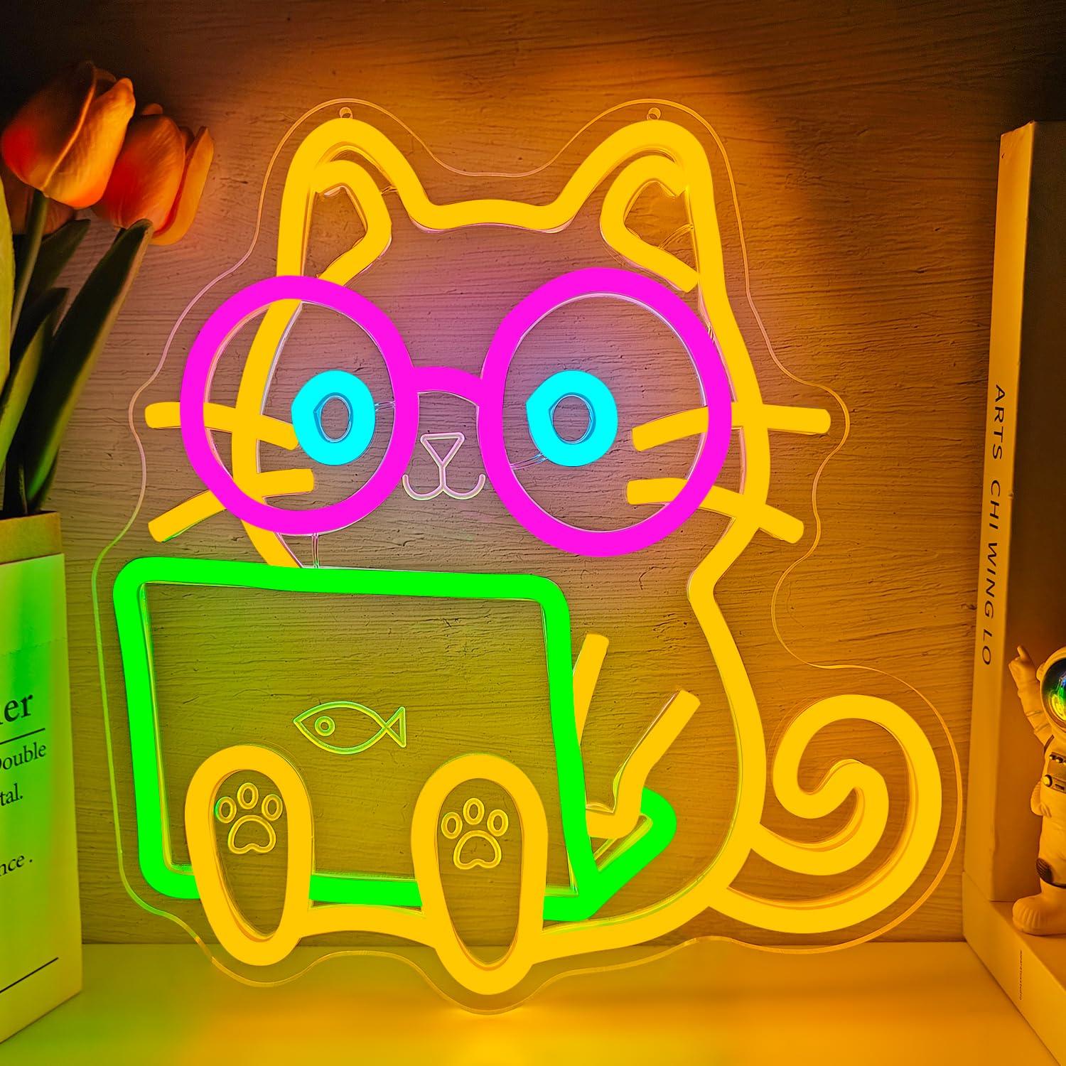Lampu LED USB Neon Sign Laptop - Tech Office Wall ulasan dan harga