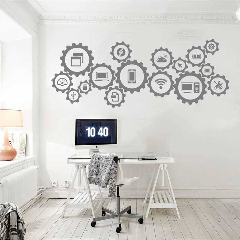Tech Technology Stiker Dinding - Information Technology Officer ulasan dan harga