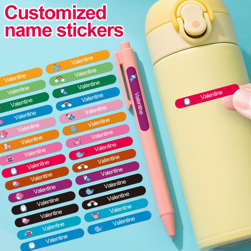 Stiker Nama Warna-warni yang D - Office Hi Tech ulasan dan harga
